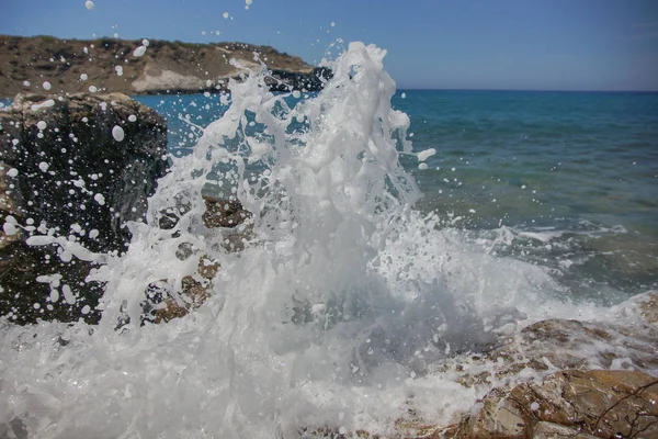 Diversi Tipi Costa Isole Greche — Foto Stock