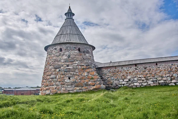 Eski Solovetsky manastır beyaz deniz Rusya