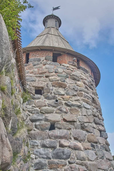 Eski Solovetsky manastır beyaz deniz Rusya