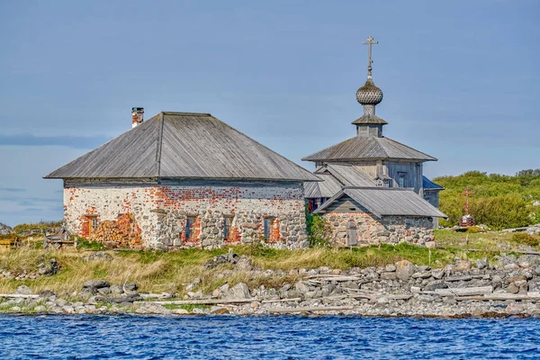 Eski Solovetsky manastır beyaz deniz Rusya