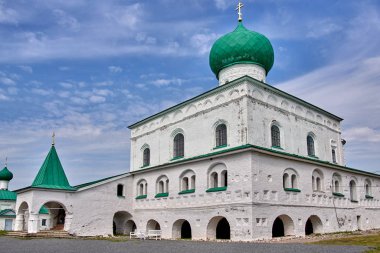 Rus manastır iç ve dış görünümlerini