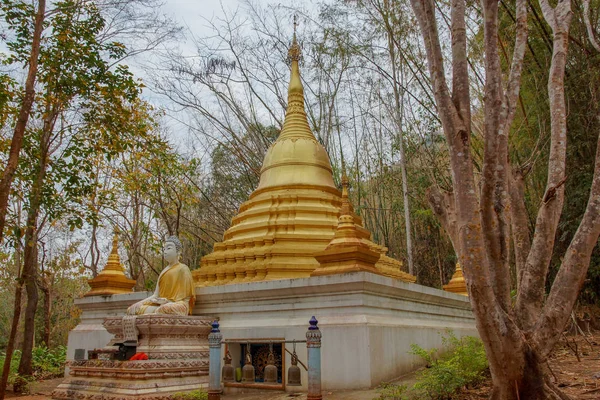 Dorp Aan Rivier Kwai Thailand — Stockfoto