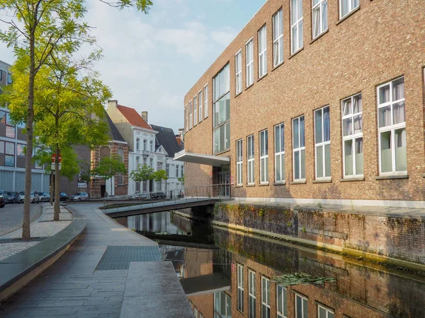 Academia Municipal Artes Conservatório Lado Riacho Melaan Centro Cidade Mechelen — Fotografia de Stock