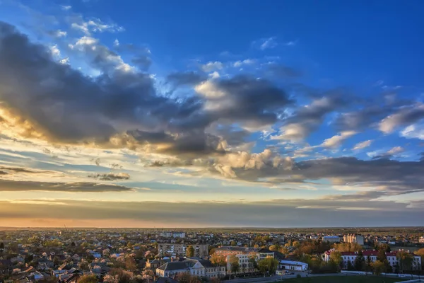 Sky Clouds City Sunset — Stock Photo, Image