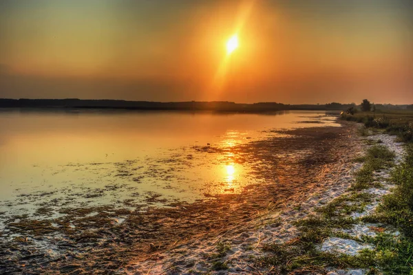 Sunrise Lake Shore — Stock Photo, Image