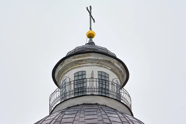 Dome Cross Top Catholic Cathedral — Stock Photo, Image