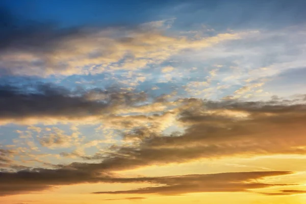 Frammento Cielo Con Nuvole Tramonto — Foto Stock