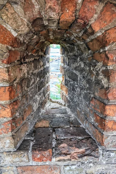 Die Schlupflöcher Der Mauer Mittelalterliche Burg Der Stadt Lutsk Ukraine — Stockfoto