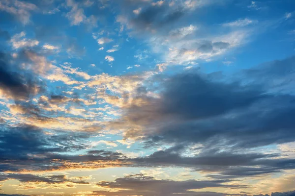 Blue Sky Clouds Sunset — Stock Photo, Image