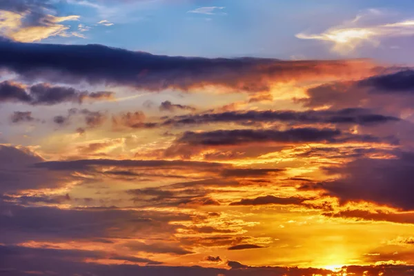 Himmel Med Moln Vid Solnedgången — Stockfoto