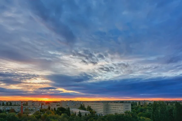 Sky Clouds Morning City Sunrise — Stock Photo, Image