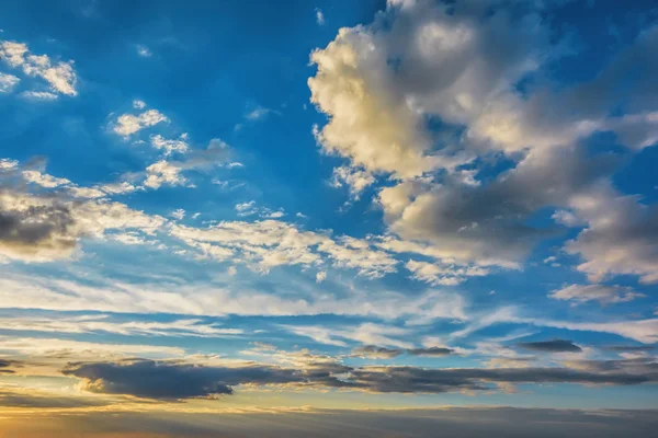 Cielo Con Nuvole Tramonto — Foto Stock
