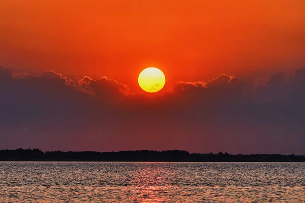 Sunset Lake Sun Water — Stock Photo, Image