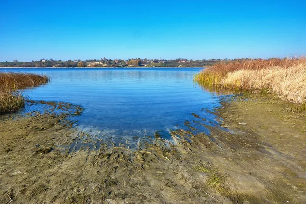 Autumn Landscape Evening River — Stock Photo, Image