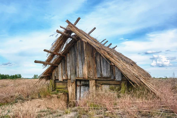 Ancient Old Wooden Hut Stock Image