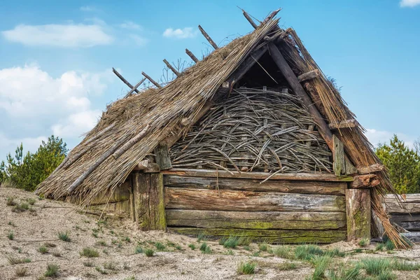 Ancient Old Wooden Hut — Stock Photo, Image