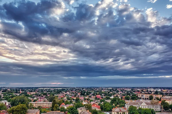 Clouds Sunset Evening City — Stock Photo, Image