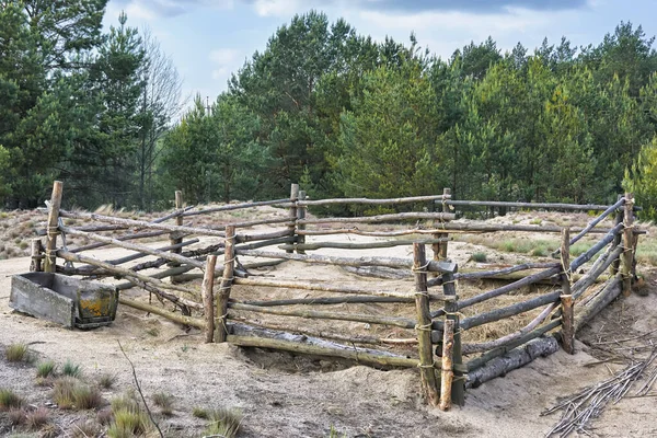 Állatállomány Ősi Kerítése — Stock Fotó