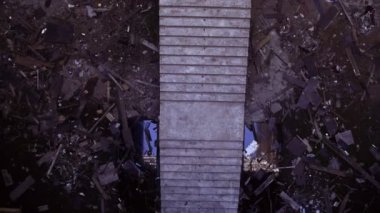 Eski betonarme binalarda Kiev terk edilmiş. Ukrayna. Europe