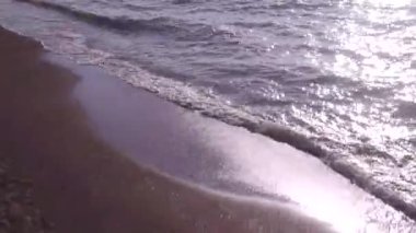 Havadan görünümü Karadeniz, plaj, taşlar, deniz sörf, kum