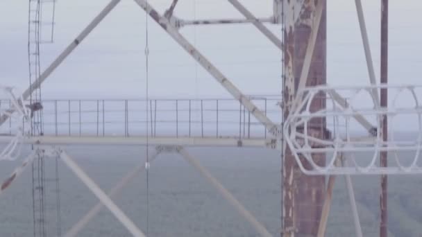 Havadan Görünümü Duga Dizi Thechernobyl Dışlama Bölgesi Içinde Duga Sovietover — Stok video