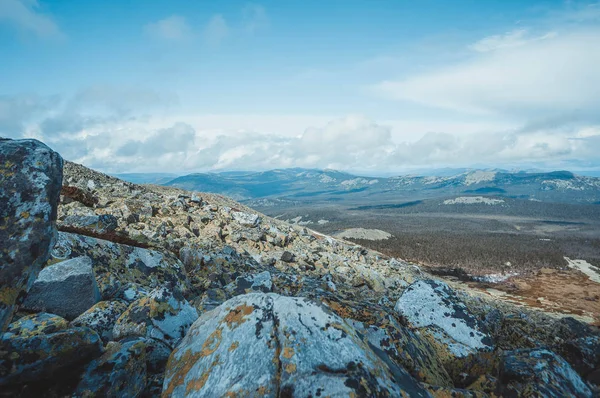 Pintoresca Vista Meseta Desde Cima Del Monte Irimel Día Soleado —  Fotos de Stock