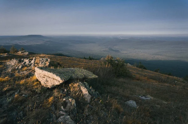 Meseta Cima Montaña Estación Meteorológica Taganay Región Chelyabinsk —  Fotos de Stock