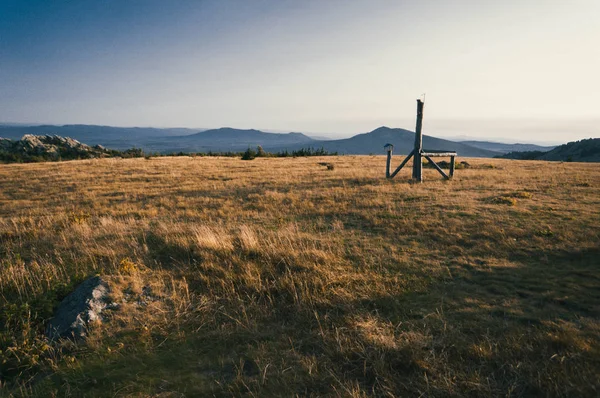 Meseta Cima Montaña Estación Meteorológica Taganay Región Chelyabinsk — Foto de Stock