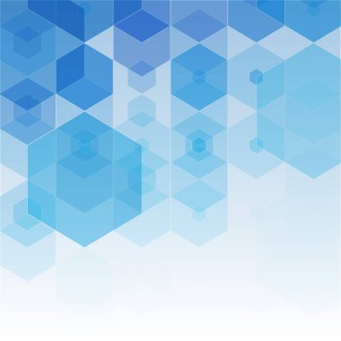 Vektör Soyut Bilim Arkaplanı. Altıgen geometrik tasarım.