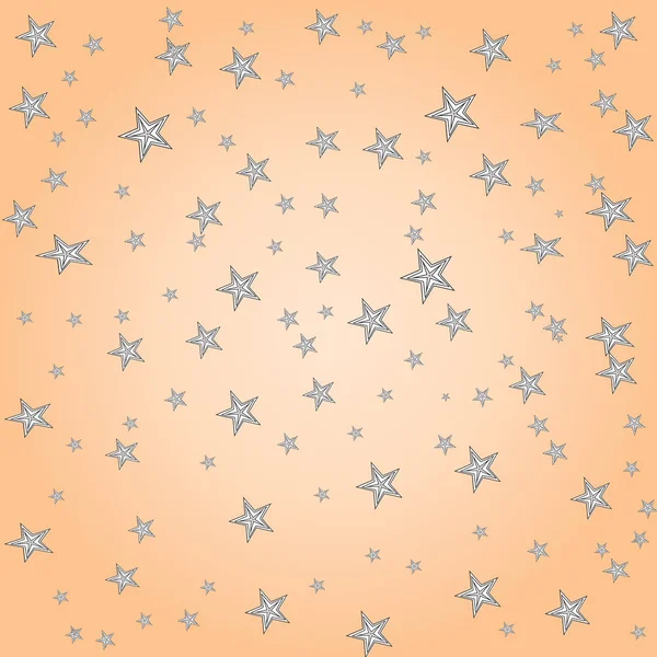 Pastel estrelas simples padrão infantil bonito, vetor —  Vetores de Stock