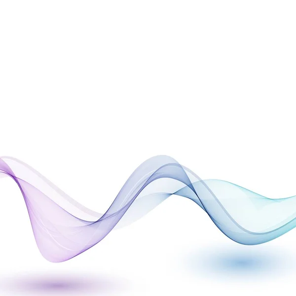 Abstraktní modré vlny na šedém pozadí. design pro obchodní prezentace — Stockový vektor