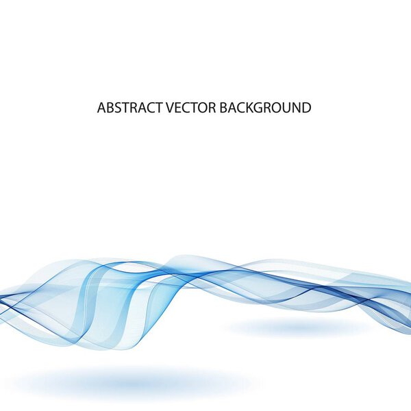 Абстрактные геометрические динамические морские волны. Творческая линия искусства. Элементы дизайна, созданные с помощью инструмента Смешивание. eps 10