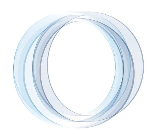 Fond vectoriel abstrait, anneau rond bleu transparent. En forme de cercle. Circle lines. Des cercles bleus. Un cercle transparent. Un cercle vectoriel. Cercles d'ondes abstraites. Cadre circulaire. Blue Circle abstrait. eps 10 — Image vectorielle