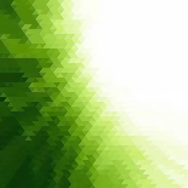 Arrière-plan mosaïque polygonale verte, Modèles de conception créative — Image vectorielle