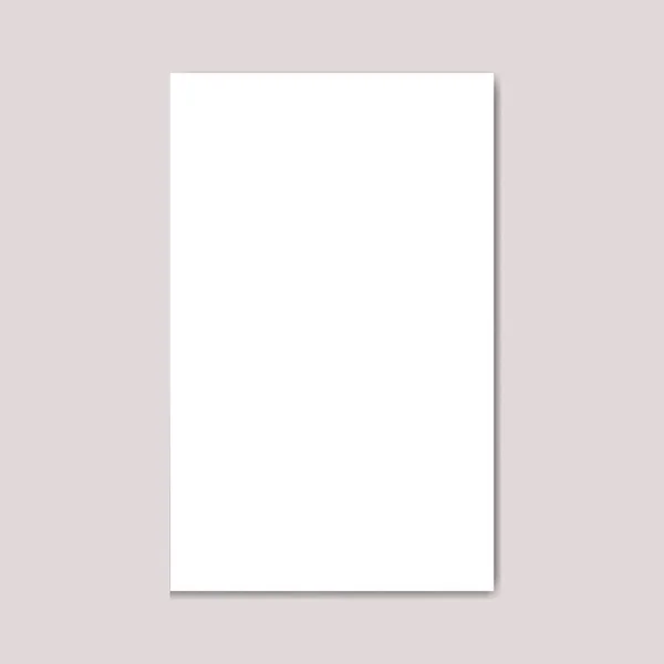 Белая пейзажная бумага Template.Blank пейзаж США-Буклет формат журнала. — стоковый вектор