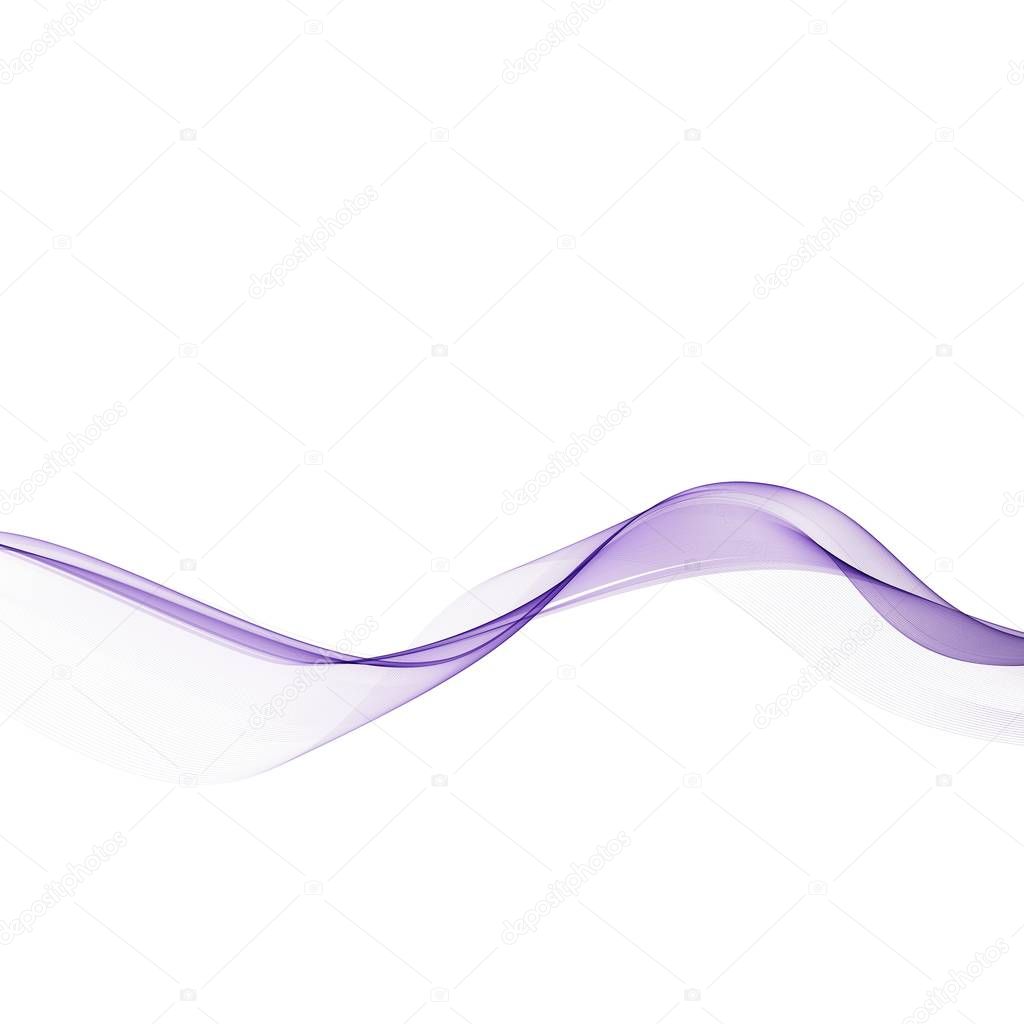 Abstract motion smooth color wave vector. Curve purple lines.