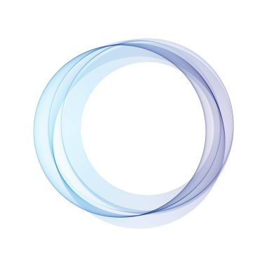 Mavi daireli soyut bir arka plan. 10 saniye.