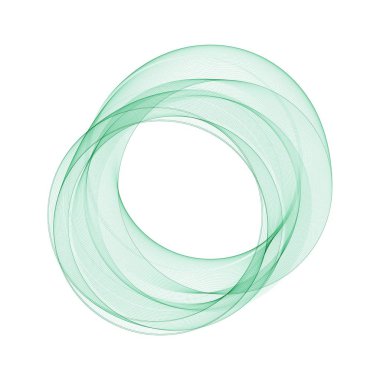 Soyut yeşil çember. İş fikrinin taslağı. Reklam için şablon. 10 saniye.