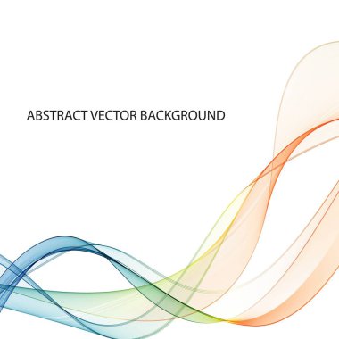 Dalga ve vektör illüstrasyonlu soyut renkli arkaplan. 10 saniye.