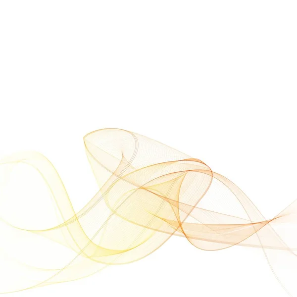 Желто-золотая волна. Абстрактная иллюстрация. Векторное изображение. eps 10 — стоковый вектор