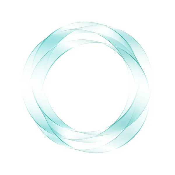 El brillante círculo azul. Decoración moderna. eps 10 — Vector de stock