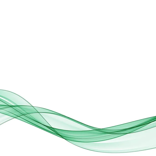 Onda abstracta verde. Diseño vectorial para publicidad. Logo símbolo — Vector de stock