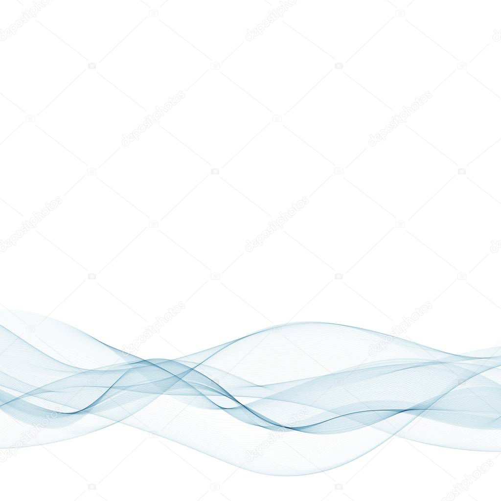 Abstract vector background, blue waved lines for brochure, website, flyer design. illustration