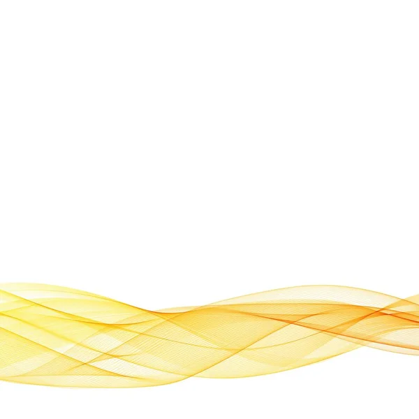 Abstract oranje golven - gegevens stroomsgewijs concept. Vectorillustratie. Clip art — Stockvector