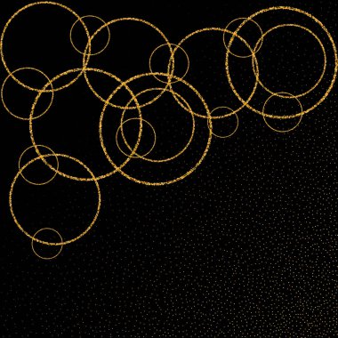 altın düşen daireler. Altın yüzük - Vektorgrafik eps 10