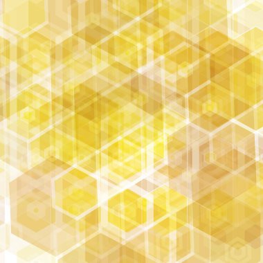 altın altıgen soyut arka plan. poligonal stil - Vektorgrafik