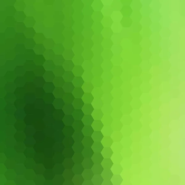 Fondo hexágono vector abstracto verde. estilo poligonal — Vector de stock
