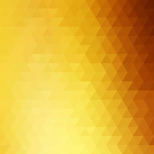 Leuchtend gelbes Dreieck. abstrakter vektorischer Hintergrund. Folge 10 — Stockvektor