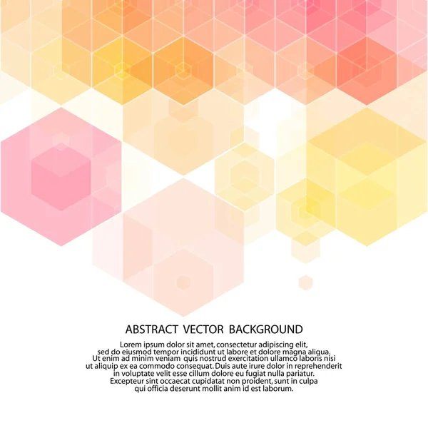 Colorful trendy background. polygonal style hexagons. eps 10 — Stock Vector