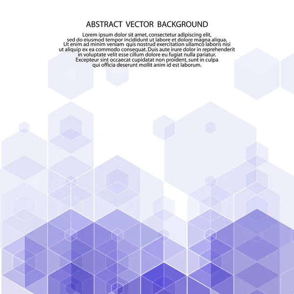 Dunkelblauer Hintergrund von Sechsecken. polygonaler Stil. Vektorillustration. Folge 10 — Stockvektor